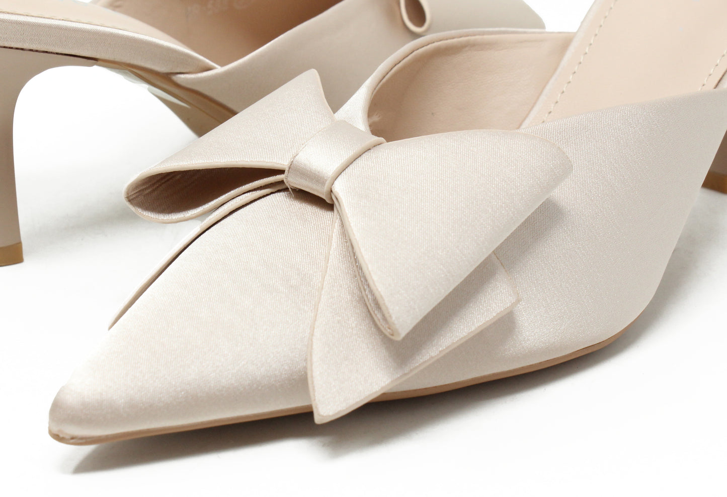 Satin Bow Heel