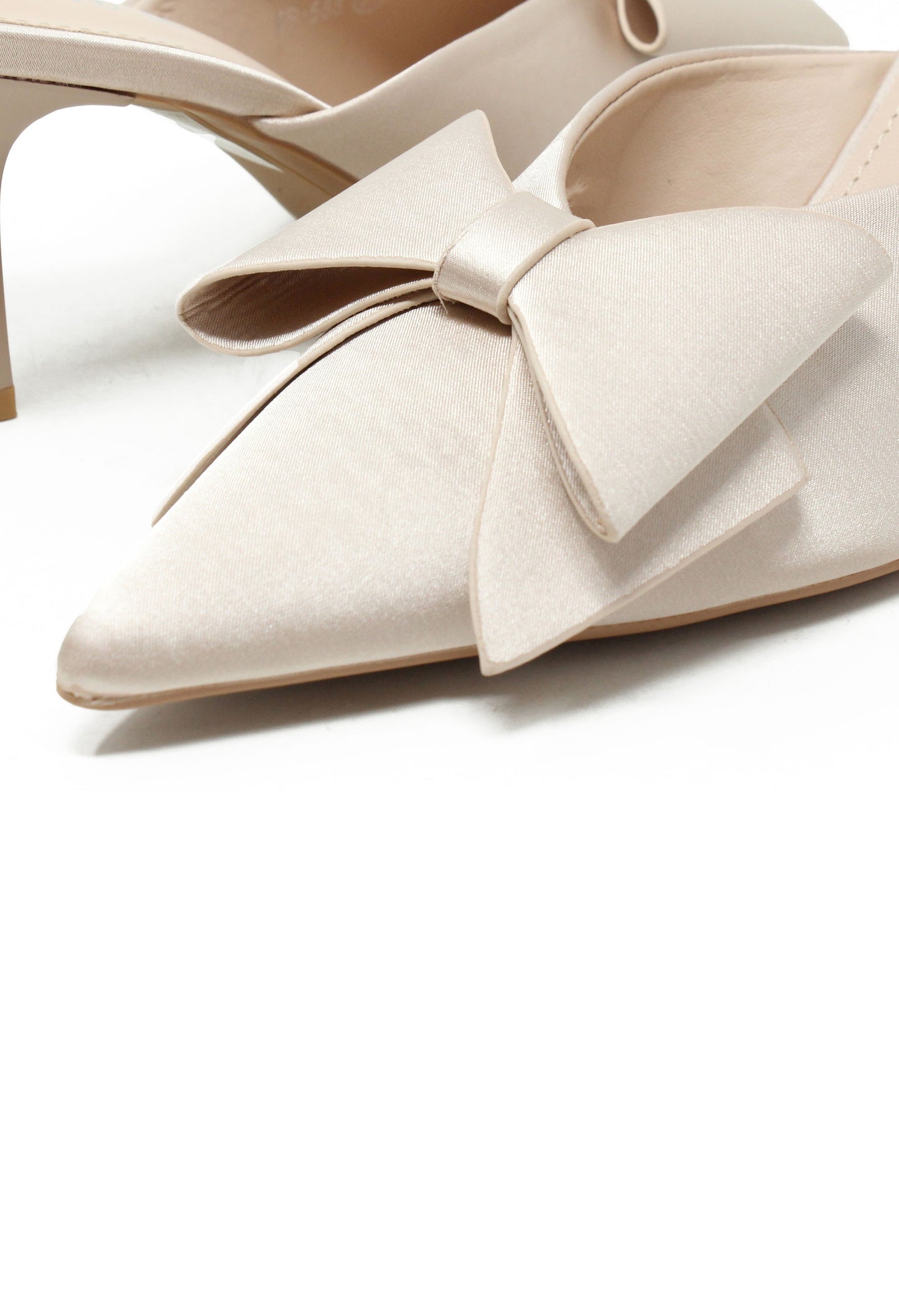 Satin Bow Heel