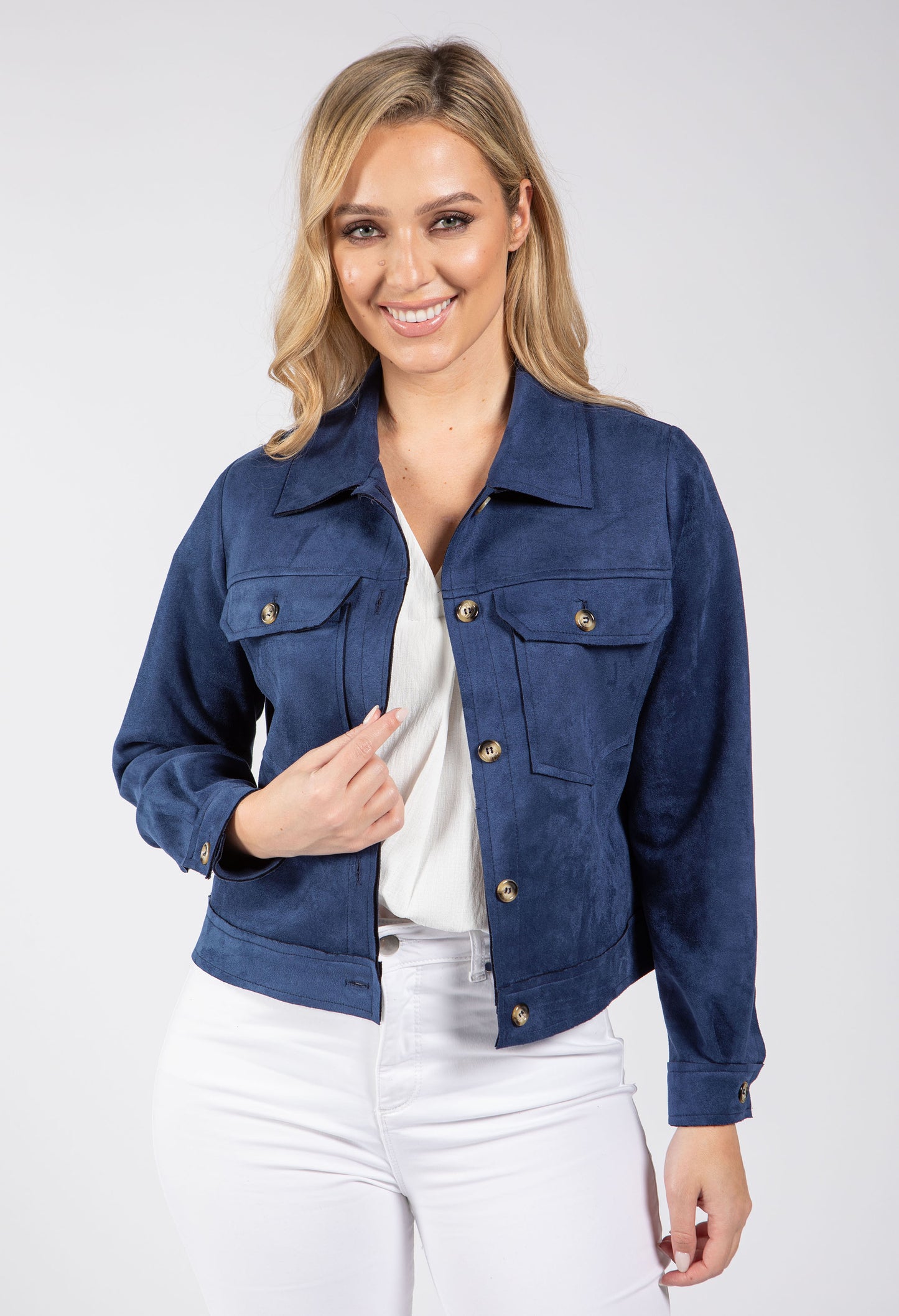 Corner Faux Suede Jacket