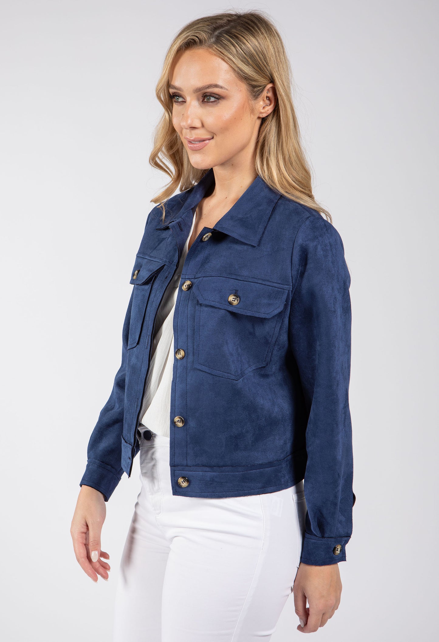 Corner Faux Suede Jacket