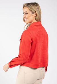 Corner Faux Suede Jacket