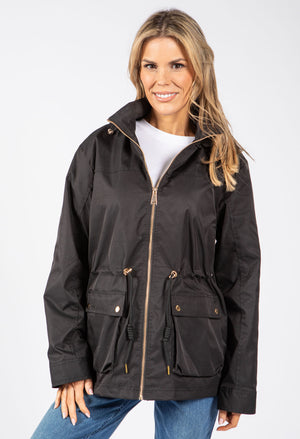 Adjustable Waist Rain Jacket