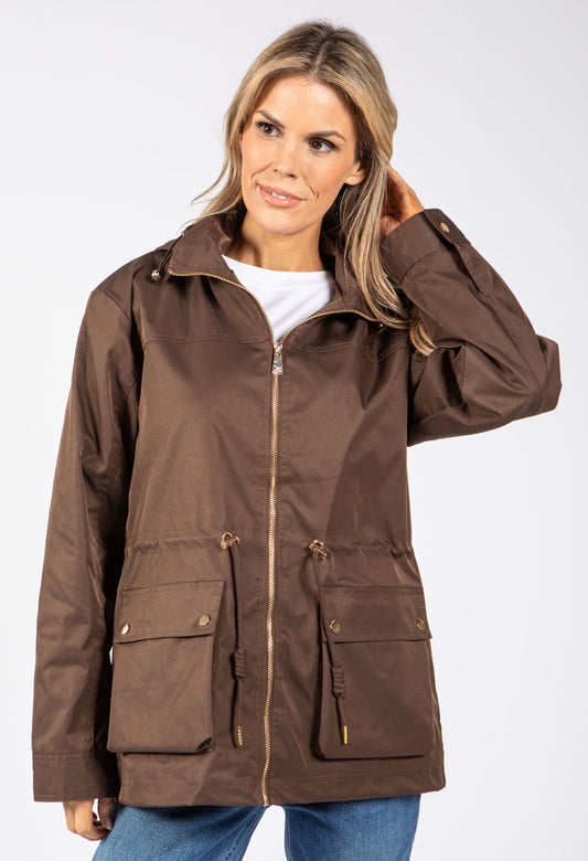 Adjustable Waist Rain Jacket