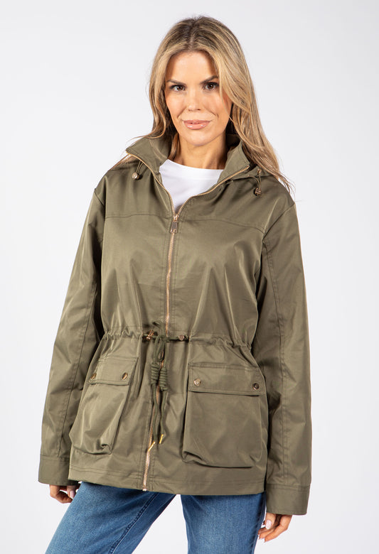 Adjustable Waist Rain Jacket