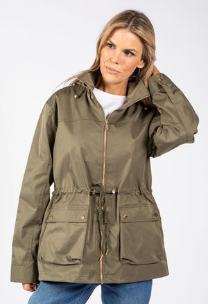 Adjustable Waist Rain Jacket