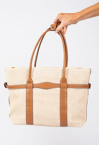 Straw Effect Tote Bag