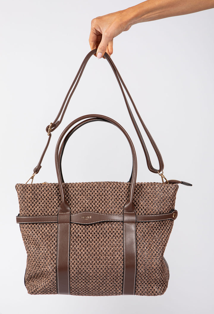 Straw Effect Tote Bag