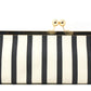 Striped Canvas Clutch Bag