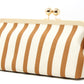 Striped Canvas Clutch Bag