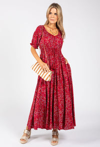 Striped Canvas Clutch Bag