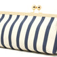 Striped Canvas Clutch Bag