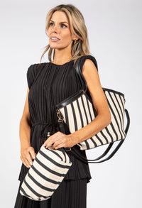 Striped Beach Tote Bag