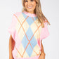 Argyle Knitted Vest