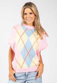 Argyle Knitted Vest