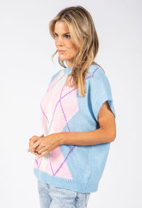 Argyle Knitted Vest