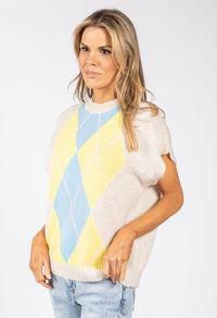 Argyle Knitted Vest