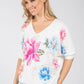 Floral Print Lux Alpaca Knit Jumper