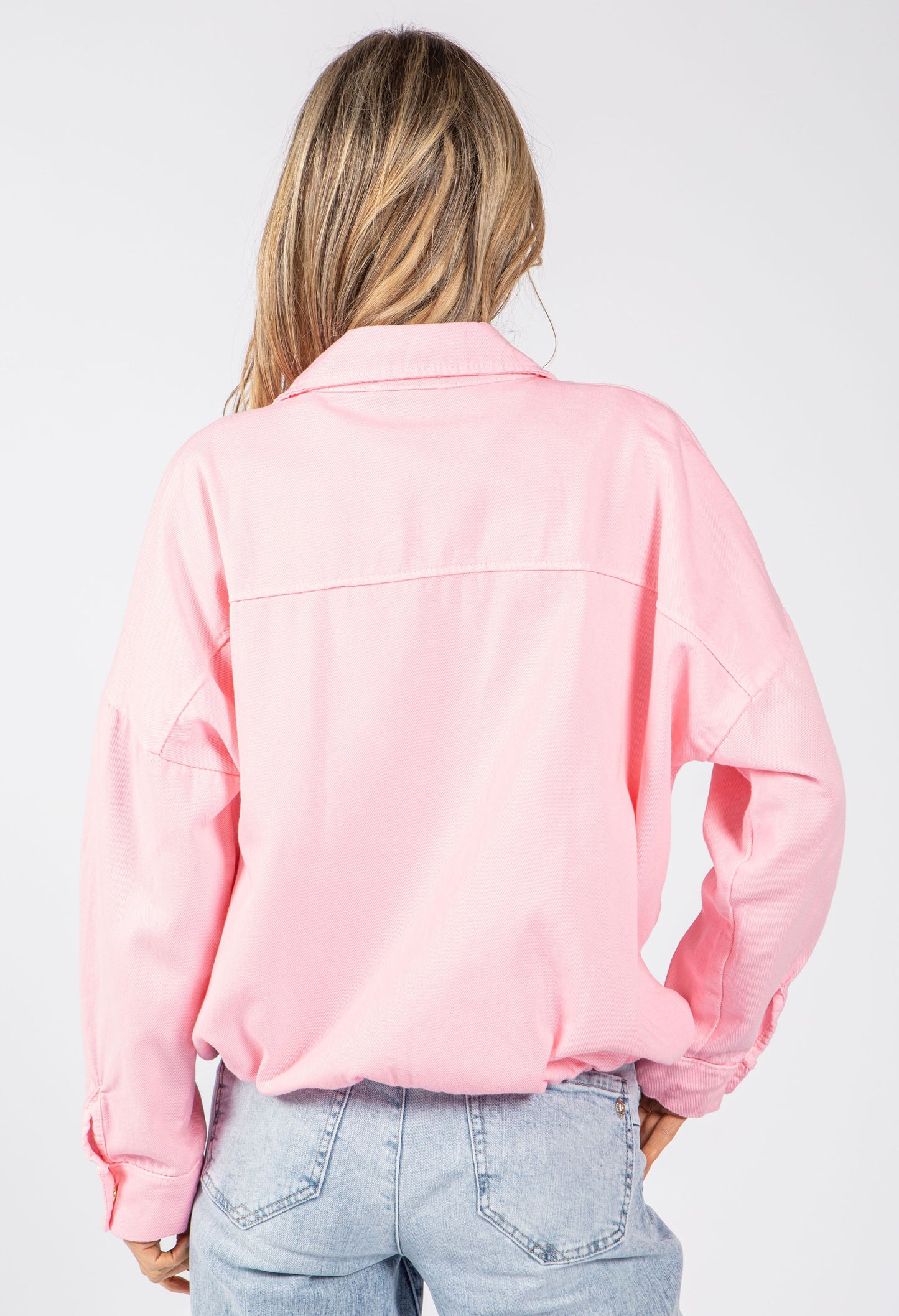 Gold Brooch Detail Denim Jacket