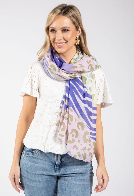 Leo and Zebra Print Scarf