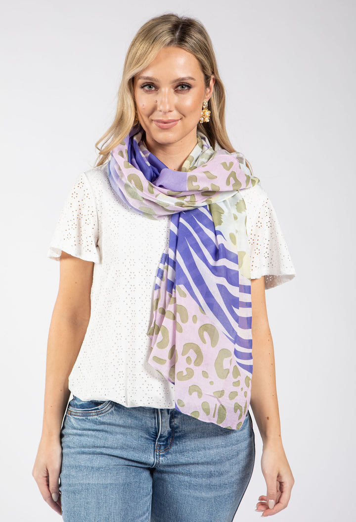 Leo and Zebra Print Scarf