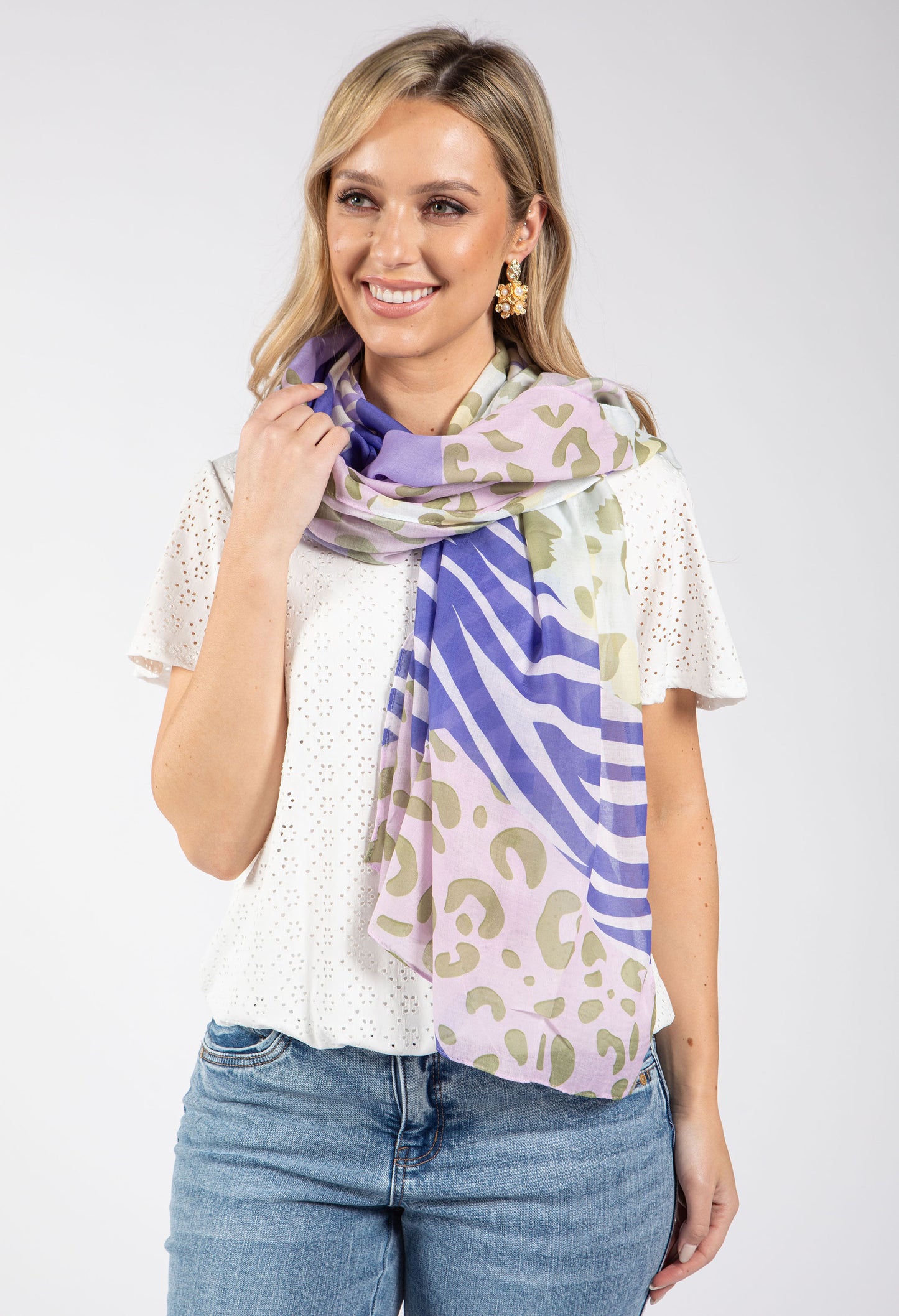 Leo and Zebra Print Scarf