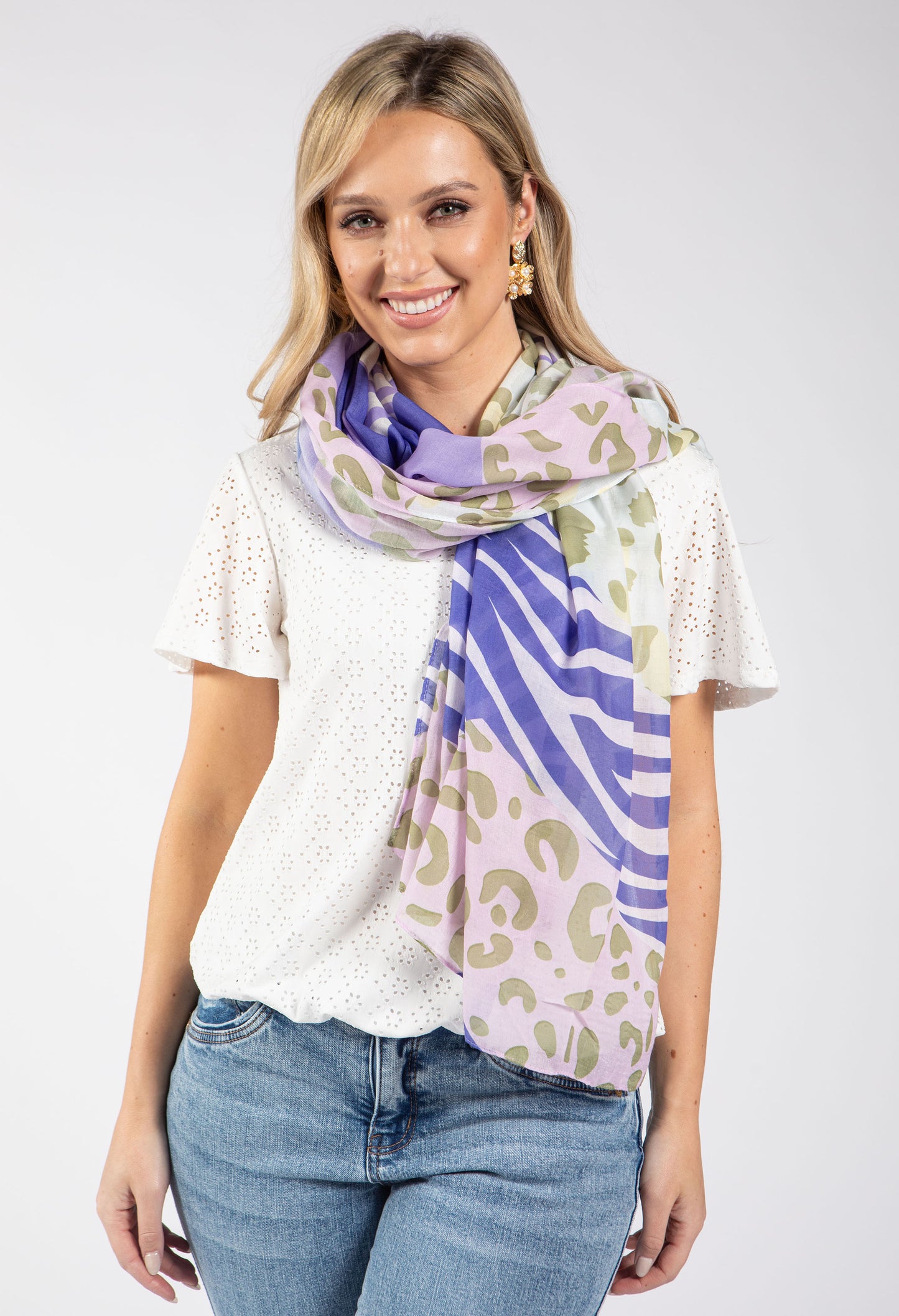 Leo and Zebra Print Scarf