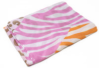 zebra and leopard printed scarf