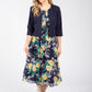 2 Piece Floral Midi Dress