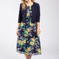 2 Piece Floral Midi Dress