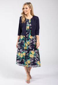 2 Piece Floral Midi Dress