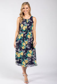 2 Piece Floral Midi Dress