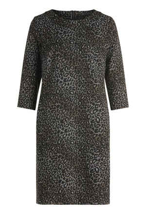 Knee-length jersey dress
