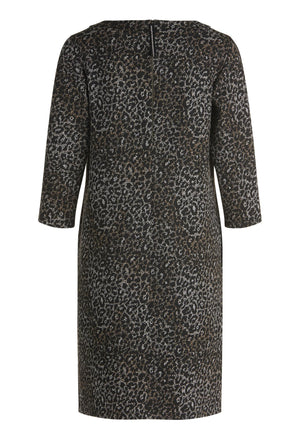 Knee-length jersey dress