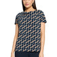 Printed Cowl Neck Top