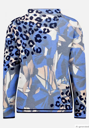 Knitted Sweater With A Print