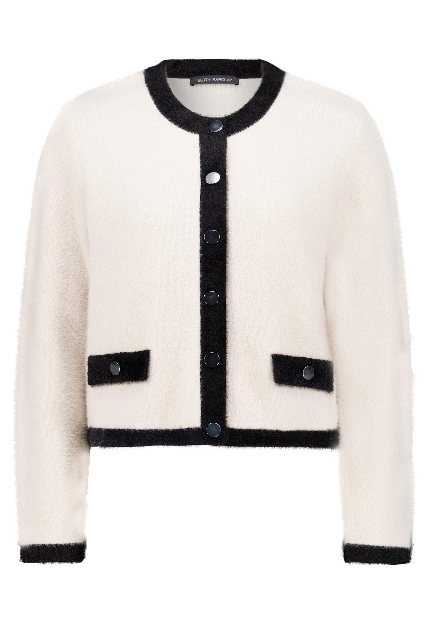 Contrast Knit Cardigan