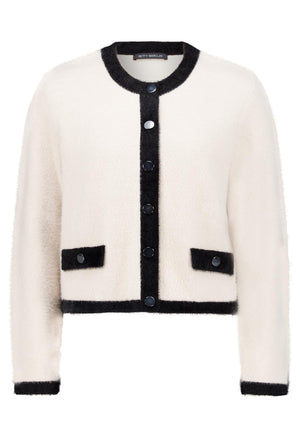 Contrast Knit Cardigan