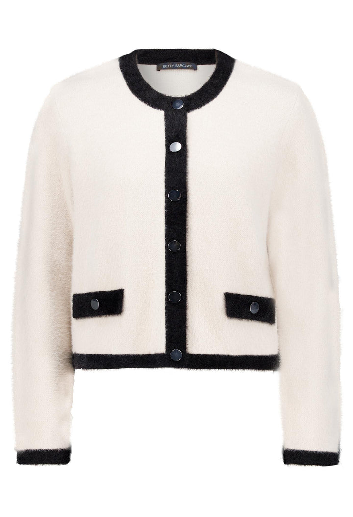 Contrast Knit Cardigan
