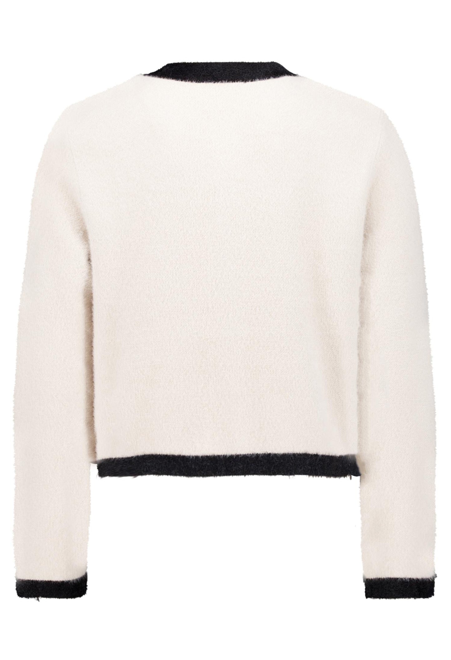 Contrast Knit Cardigan