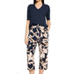 Floral Print 3/4 Length Trousers