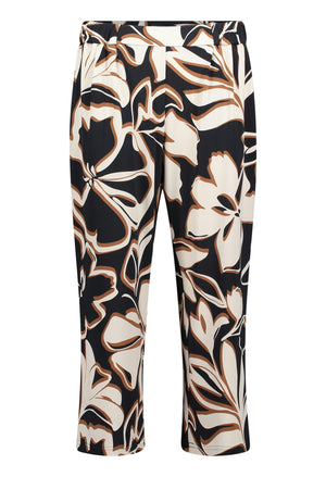 Floral Print 3/4 Length Trousers