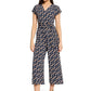 Printed Wrap Jumpsuit