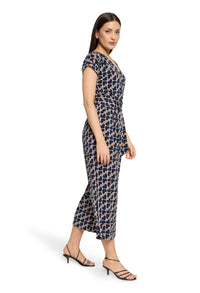 Printed Wrap Jumpsuit