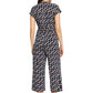 Printed Wrap Jumpsuit