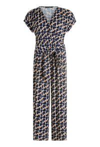 Printed Wrap Jumpsuit