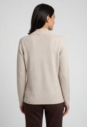 Ribbed Zip-Up Cardigan
