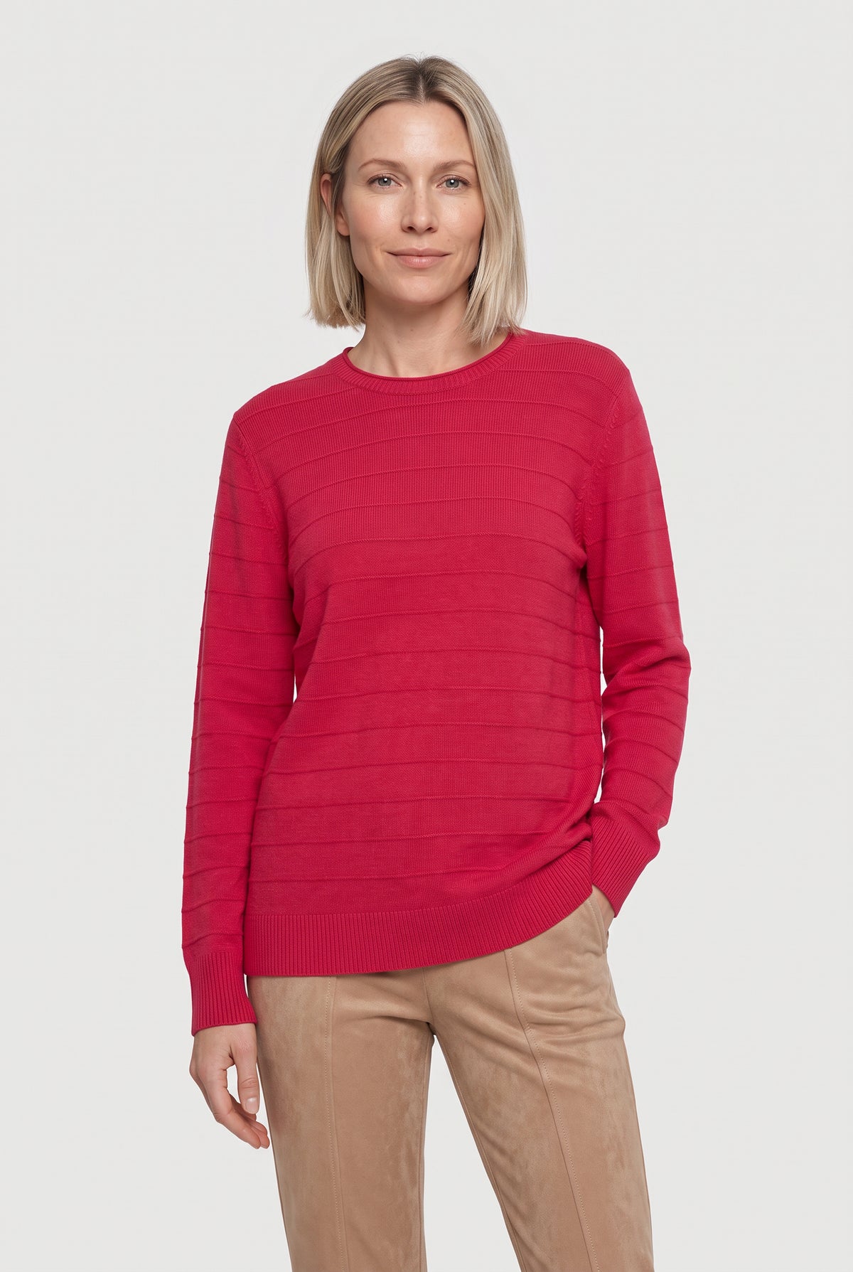 Round Neck Knit Jumper, view 5 – Pamela Scott