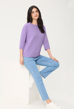 3/4 Sleeve Knit Jumper