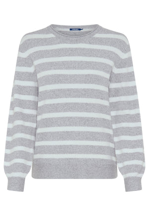 Striped Design Knit Jumper