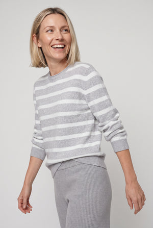 Striped Design Knit Jumper